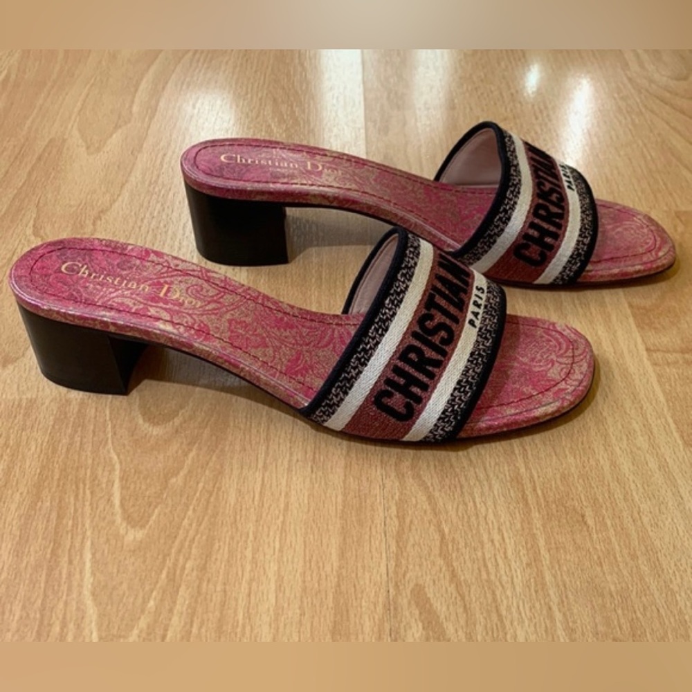 Christian Dior DWAY HEELED SLIDE New in box - Picture 5 of 13